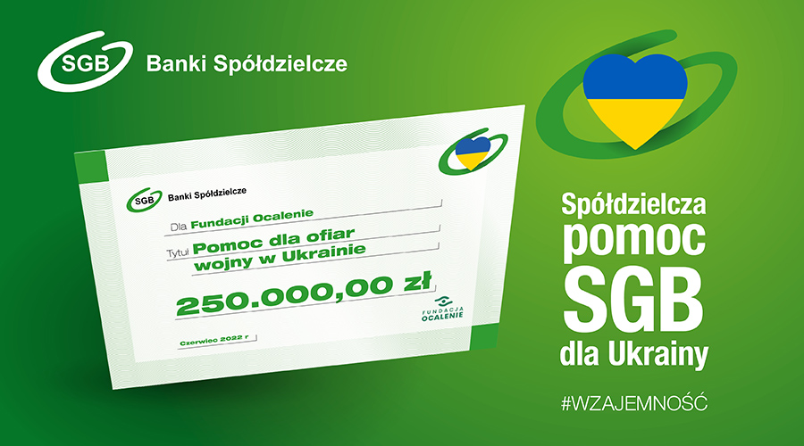 250.000 złotych od SGB dla uchodźców z Ukrainy